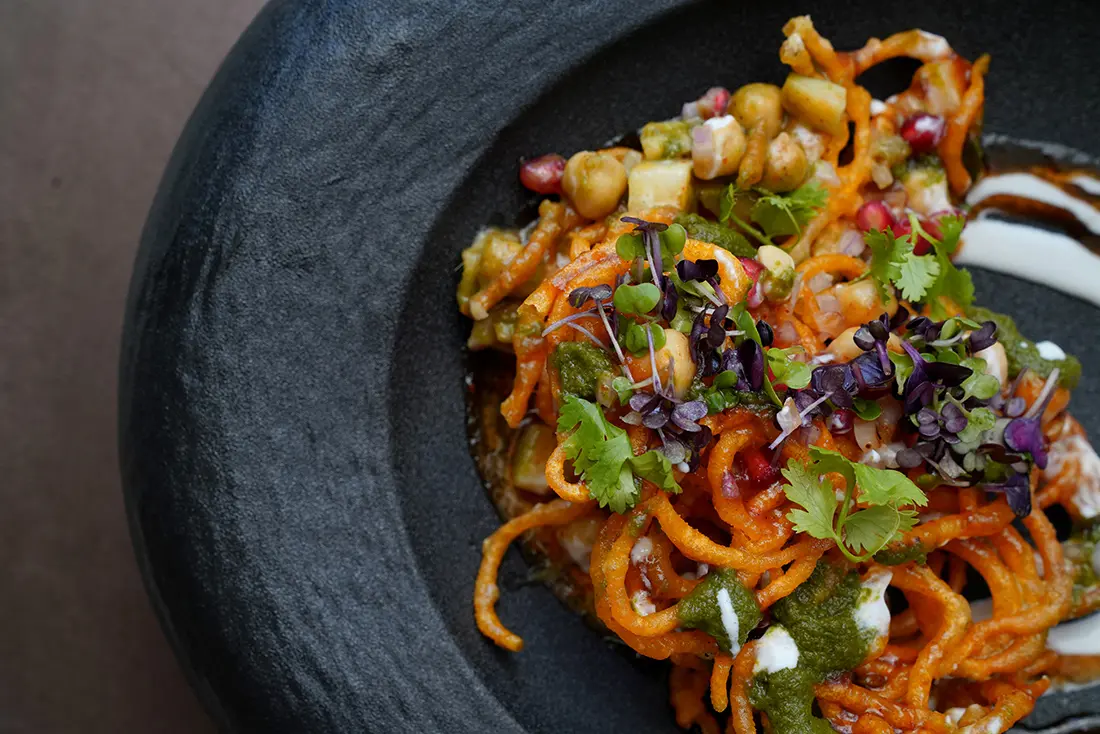 Overhead restaurant food photography at Lavang, Downtown Dubai, by the best food photographer in Dubai