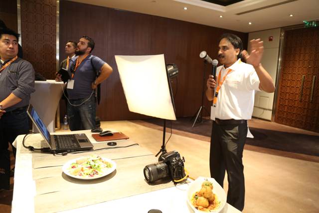 Award presentation to a participating chef